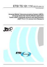 Standard ETSI TS 131114-V6.0.0 31.12.2004 preview