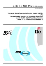 Standard ETSI TS 131115-V8.0.1 23.4.2009 preview