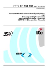 Standard ETSI TS 131131-V8.0.0 23.4.2009 preview