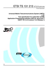 Standard ETSI TS 131213-V7.2.0 23.4.2010 preview