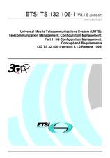 Standard ETSI TS 132106-1-V3.1.0 22.7.2000 preview