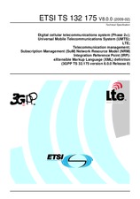 Standard ETSI TS 132175-V8.0.0 17.2.2009 preview
