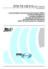 Standard ETSI TS 132215-V4.2.1 31.3.2002 preview
