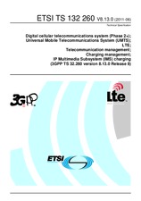 Standard ETSI TS 132260-V8.13.0 27.6.2011 preview