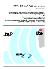 Standard ETSI TS 132301-V8.0.0 27.1.2009 preview