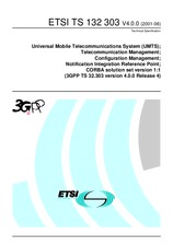 Standard ETSI TS 132303-V4.0.0 24.7.2001 preview