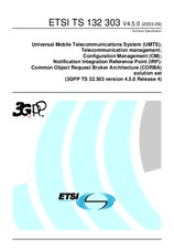 Standard ETSI TS 132303-V4.5.0 30.9.2003 preview