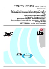 Standard ETSI TS 132303-V8.0.0 27.1.2009 preview