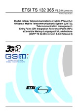 Standard ETSI TS 132365-V8.0.0 9.4.2009 preview