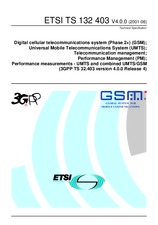 Standard ETSI TS 132403-V4.0.0 6.8.2001 preview