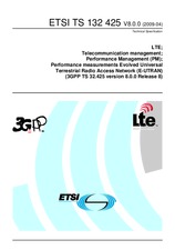 Standard ETSI TS 132425-V8.0.0 9.4.2009 preview