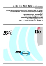 Standard ETSI TS 132426-V8.0.0 9.4.2009 preview