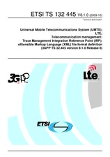 Standard ETSI TS 132445-V8.1.0 20.10.2009 preview