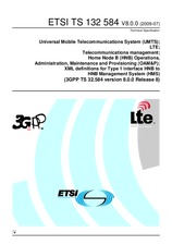 Standard ETSI TS 132584-V8.0.0 20.7.2009 preview