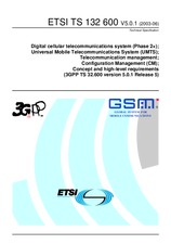 WITHDRAWN ETSI TS 132600-V5.0.0 30.9.2002 preview