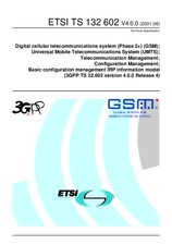 Standard ETSI TS 132602-V4.0.0 24.7.2001 preview
