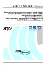Standard ETSI TS 132603-V4.0.0 24.7.2001 preview