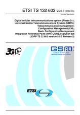Standard ETSI TS 132603-V5.0.0 30.9.2002 preview