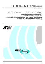 Standard ETSI TS 132611-V4.0.0 30.7.2001 preview