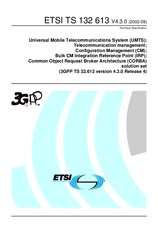 Standard ETSI TS 132613-V4.3.0 30.9.2002 preview