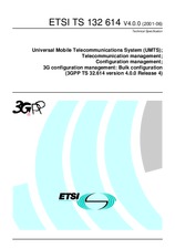 Standard ETSI TS 132614-V4.0.0 30.7.2001 preview
