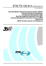 Standard ETSI TS 132614-V4.3.0 31.12.2002 preview