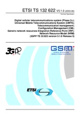 Standard ETSI TS 132622-V5.1.0 30.6.2003 preview