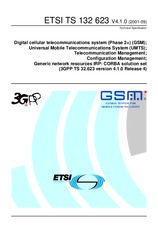 Standard ETSI TS 132623-V4.1.0 30.9.2001 preview