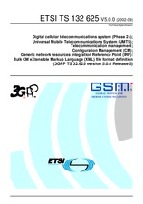 Standard ETSI TS 132625-V5.0.0 30.9.2002 preview