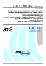 Standard ETSI TS 132625-V7.0.0 29.6.2007 preview