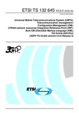 Standard ETSI TS 132645-V5.0.0 30.9.2002 preview