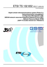 WITHDRAWN ETSI TS 132652-V6.0.0 28.1.2005 preview