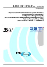 Standard ETSI TS 132652-V6.1.0 30.6.2005 preview