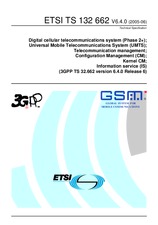 Standard ETSI TS 132662-V6.4.0 30.6.2005 preview