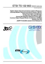 Standard ETSI TS 132663-V6.6.0 30.9.2005 preview