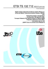 Standard ETSI TS 132712-V9.0.0 8.2.2010 preview