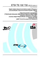 Standard ETSI TS 132733-V8.0.0 29.1.2009 preview