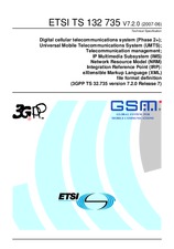 Standard ETSI TS 132735-V7.2.0 30.6.2007 preview