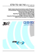 Standard ETSI TS 132742-V7.0.1 31.3.2007 preview