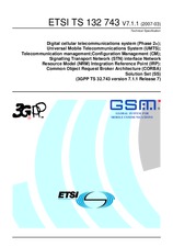 Standard ETSI TS 132743-V7.1.1 31.3.2007 preview