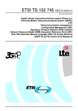 Standard ETSI TS 132745-V8.0.0 29.1.2009 preview
