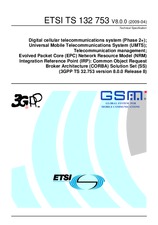 Standard ETSI TS 132753-V8.0.0 14.4.2009 preview