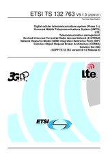 Standard ETSI TS 132763-V8.1.0 20.7.2009 preview