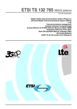 Standard ETSI TS 132765-V8.0.0 23.4.2009 preview