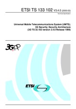 Standard ETSI TS 133102-V3.4.0 31.3.2000 preview