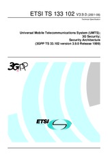 Standard ETSI TS 133102-V3.9.0 31.7.2001 preview