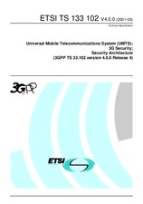 Standard ETSI TS 133102-V4.0.0 31.3.2001 preview
