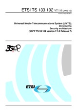 Standard ETSI TS 133102-V7.1.0 21.12.2006 preview