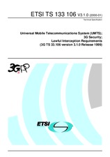 Standard ETSI TS 133106-V3.1.0 28.1.2000 preview