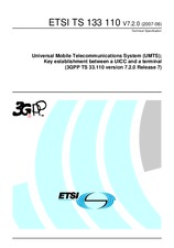 Standard ETSI TS 133110-V7.2.0 30.6.2007 preview